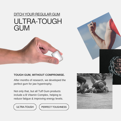 Tuff Gum + B Vitamins | Ultra-Tough Jawline Gum | Variety Discount Bundle