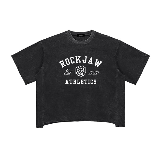 Classic Logo Raw Edge Snow Washed Boxy Pump Cover